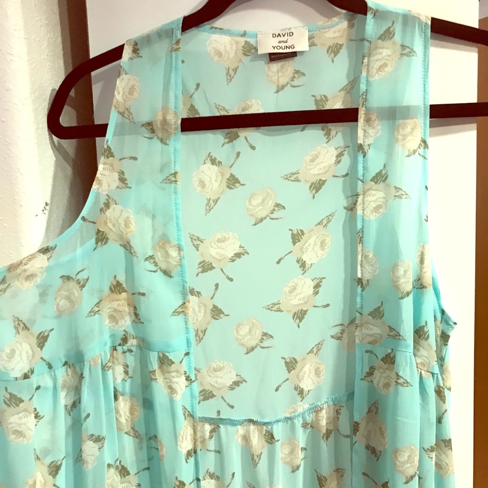 Beautiful Spring Long Open front Duster M/L